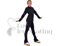 Figure Skating Leggings by Chloe Noel Purple P76 Swirl