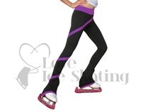 Chloe Noel Spiral Figure Skating Leggings P06 Purple