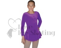 Purple Velvet Ice Skating Dress by Chloenoel DLV627 PR