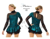 Mondor 12925 Black & Turquoise Fantasy on Ice Dress