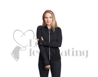 Anthracite Quilted Jacquard Ice Skating Jacket