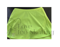 Thuono Neon Green A-Line Ice Skating Skirt