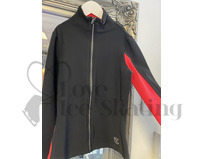 Thuono Performance Skating Jacket Black & Red With Crystal Zip 