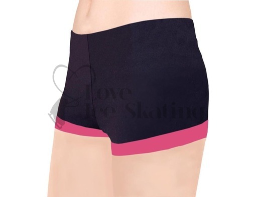 Ice Figure skating Shorts with Pink with Pink cuff