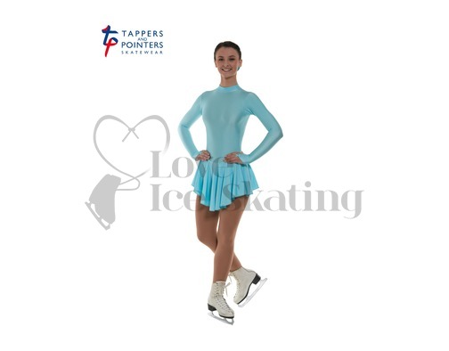 Ice Skating Dress Aqua Blue by Tappers and Pointers