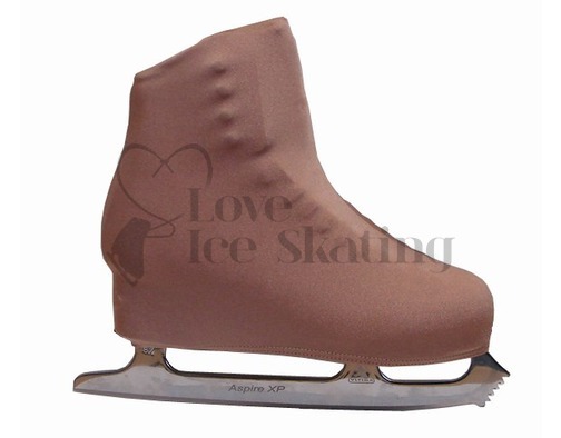 Nude Youth Figure Skating Boot Covers 