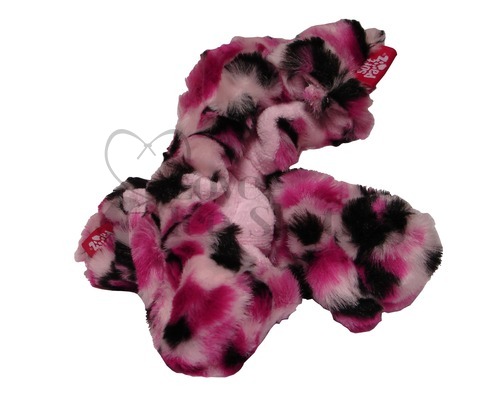 Guardog Pink Heart Fuzzy Soft Pawz- Pink Leopard