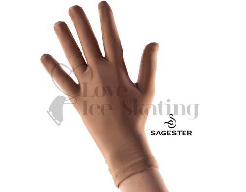 Sagester Ice Figure Skating Competition Nude Gloves
