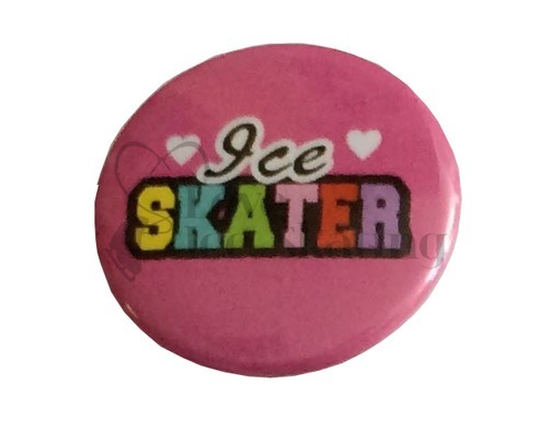 Ice Skater Rainbow on Pink