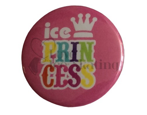 Ice Princess Rainbow on Pink Badge