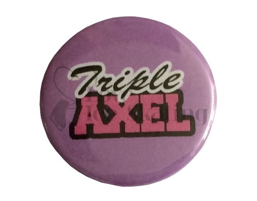 Triple Axel on Lilac badge