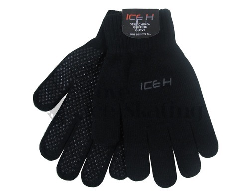 Black Ice Skating Ice H Gripping Gloves
