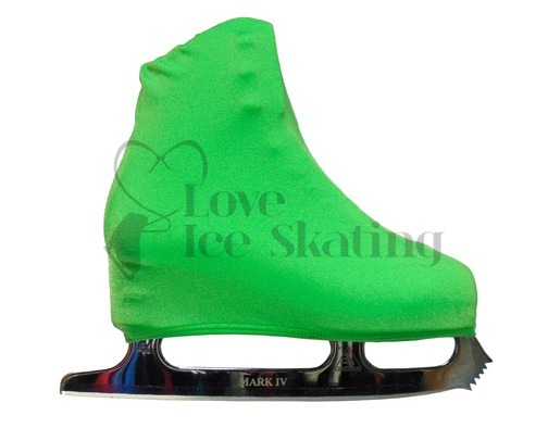Neon Green Figure skating Boot Covers Youth
