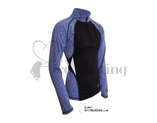ES Melange Ultra lightweight long sleeve top Blue