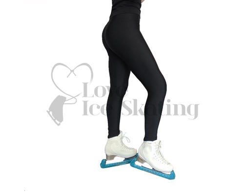 Black Ice skating Fleece lined Leggings 