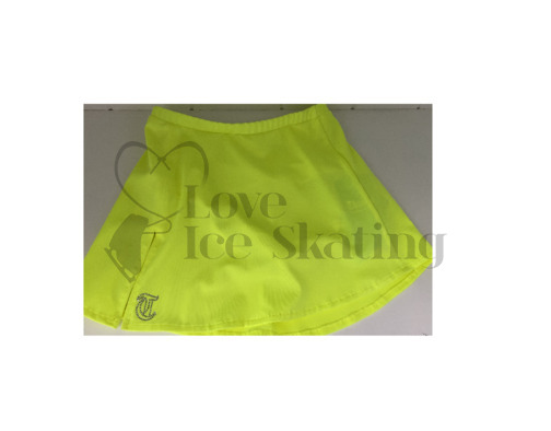 Thuono Neon Yellow A-Line Ice Skating Skirt