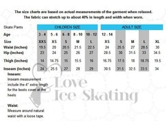 Chloe Noel P22 Black 3" Waist Band Ice Skating Leggings with Swarovski Fuchsia Crystals