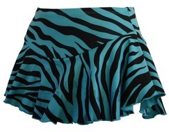 Chloe Noel York Flare Skirt Zebra/Turquoise