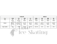 Ice skating Shorts with Rhinestones 