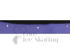 Figure Skating Leggings by Chloe Noel Purple Swirl with Swarovski Crystals