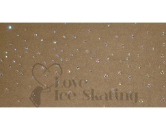 Ice Skating Tan Tights In Boot with AB Crystal Spray 