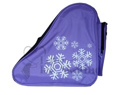 Snowflake Design Deluxe Purple Ice Skate Bag