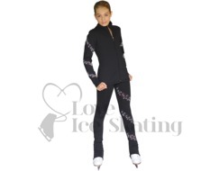 Chloe Noel JS96 Figure Skating Jacket with AB Crystal Spiral 