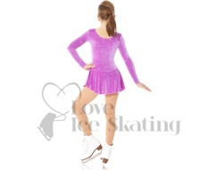 Purple Ice Skating Dress with Silver Glitter by Mondor 