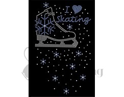 Ice Skating Leggings with Swarovski Crystals I Love Skating by Chloe Noel p86