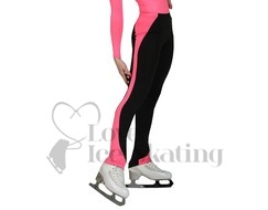 JIV Girls Ice Skating Training Leggings Hot Pink/black