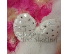 Ice Skate Pink & White Blade Wipe Cloth by Chloe Noel    