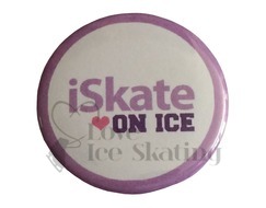 iSkate on Ice on lilac and white Badge