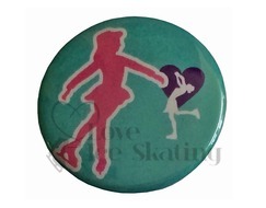 Skaters on Teal Badge