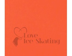 Thuono Neon Orange Performance Ice Skating Jacket with Crystal Zip