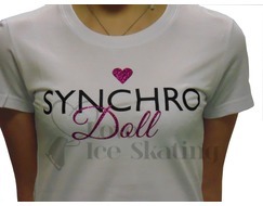 White Synchro Doll Glitter T-Shirt