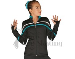 J618f Ice Skating Fleece Jacket with Stripe / Piping by ChloeNoel