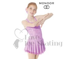 Mondor Fantasy on Ice 12916 Lilac Lace Figure Skating Dress
