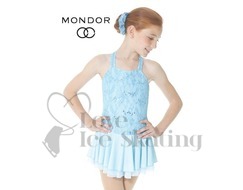 Mondor 12916 Blue Lace Figure Skating Dress