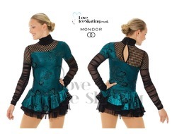 Mondor 12925 Black & Turquoise Fantasy on Ice Dress