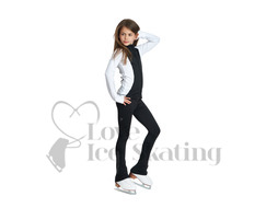 Jiv Dynamic Black & Clear Crystal Leggings 