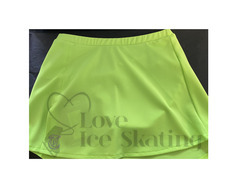 Thuono Neon Green A-Line Ice Skating Skirt