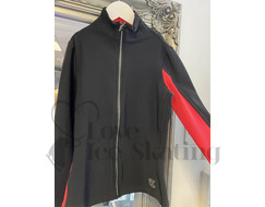 Thuono Performance Skating Jacket Black & Red With Crystal Zip 