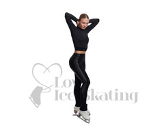 Jiv Boost Black & Turquoise Leggings - Love Ice Skating
